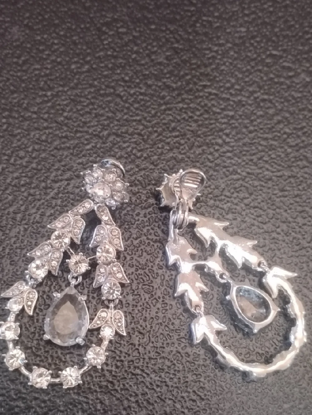 Monet Clip On Earrings - Silver Tone
